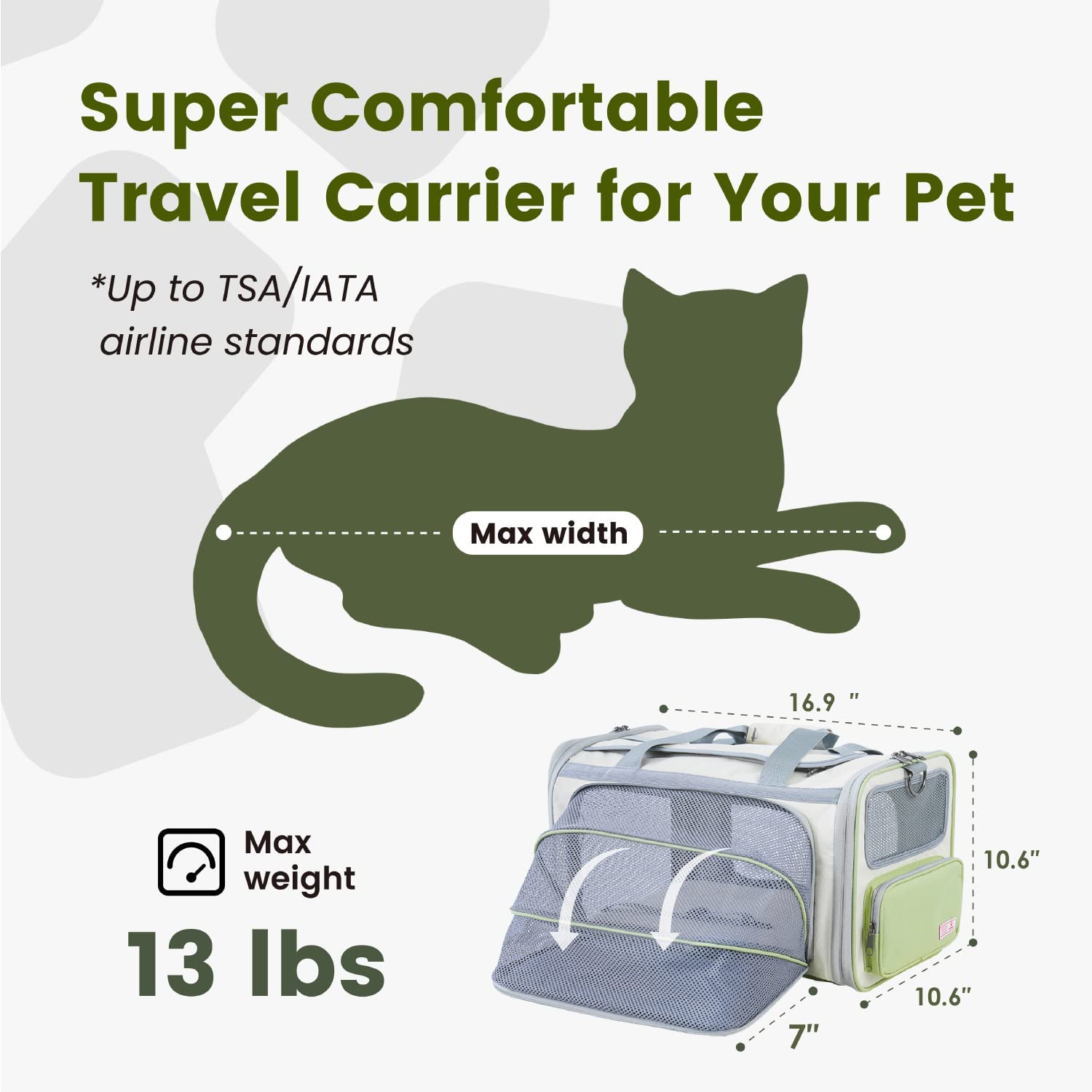 TSA Airline Approved   with QR Code ID , Soft Sided Foldable Travel Bag