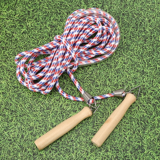 Cuerda De Saltar, Cuerda De Saltar Roja/azul, Cuerda De Saltar De Algodón Mango De Madera Para Contar Entrenamiento De Ejercicios ANGGREK Otros Deportes