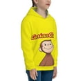 thumbnail image 4 of Curious George Boys Girls 3D Print Casual Pullover Hoodies Hooded Sweatshirts Tops Blouse with Pocket Age 6-16, 4 of 5
