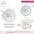 thumbnail image 6 of Kate Aspen Always & Forever 72-Piece Tableware Set White Gold 24 Guests, 6 of 8