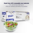 thumbnail image 4 of Food Service Plastic Wrap 17in x 2500ft Commercial Grade Food Wrap with Blade and Slide Cutter, 4 of 7