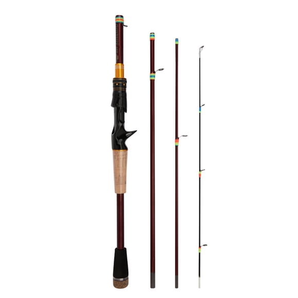 1.8m-2.1m carbon fiber multi-section lure fishing rod M tune spinner/casting
