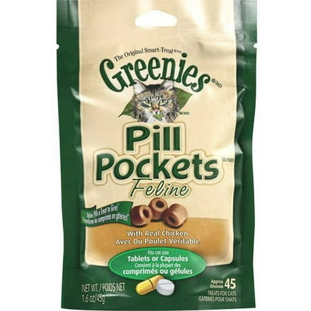 Greenies Feline Chicken, 1.6 oz Pouch