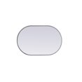 thumbnail image 6 of Elegant Decor Metal Frame Oval Mirror 20x30 Inch in Silver, 6 of 12