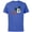Royal Heather, variant on Disney Mickey Mouse Classic Retro Vintage Sketch Face & Name - Short Sleeve Cotton T-Shirt for Adults - Customized-Black