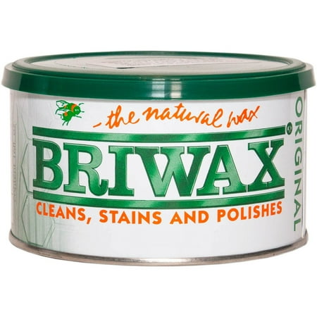 Briwax (Dark Brown) Furniture Wax Polish, Cleans, Stains, and