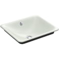 thumbnail image 1 of Kohler K-5400-P5 Iron Plains 19-9/16" Drop In Enameled Cast Iron Bathroom Sink - Sea Salt, 1 of 1