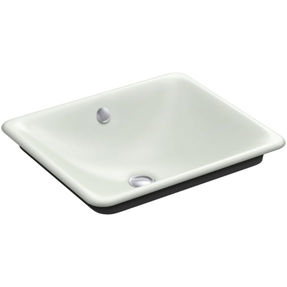 Kohler K-5400-P5 Iron Plains 19-9/16" Drop In Enameled Cast Iron Bathroom Sink - Sea Salt