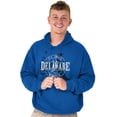 thumbnail image 5 of Delaware Lighthouse Cool DE Map Shape Hoodie Sweatshirt Women Men Brisco Brands M, 5 of 6