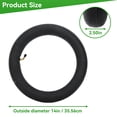thumbnail image 2 of 2Pcs 14x2.50 Inner Tube 14 Inch Replacement Tube, 14 Inch Electric Bike Tire Tube with Angled Valve Stem for Replacement Electric Scooters and E-Bike, 2 of 7