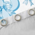 thumbnail image 4 of Homewish Blue Bowknot Letter Curtains Pack of 2 (42x84 Each) for Girl, Kawaii Initial P Letter Curtains Blackout, Cartoon Princess Style Bedroom Curtains, Curtains and Drapes Decor, 4 of 6