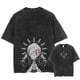 thumbnail image 5 of Camiseta Vintage de manga corta para hombre, ropa de calle estilo Hip Hop, con estampado gráfico de Anime japonés, Harajuku, informal, holgada, lavada, 5 of 5