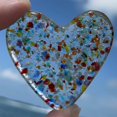 thumbnail image 6 of Hariumiu Blue Glass Heart Exquisite Glass Heart Symbol of Love Friendship Perfect Valentines Day Couple Gift Holiday Present, 6 of 8