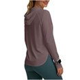 thumbnail image 4 of DAFEI Chandail à Capuchon à Manches Longues pour Femmes, Séchage Rapide, Vêtement de Protection contre le Soleil, Sport, Randonnée, Course, Haut, 4 of 6
