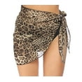 thumbnail image 1 of Mujeres Short Sarongs Beach Wrap Sheer Bikini Wraps Gasa Cubrir Ups para trajes de baño M-3XL L Jormftte HMJM378-2, 1 of 5