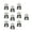 B, variant on Bulk 10 Panda Charm Adorable Cartoon Shaped Pendant for Handmade Accessories Jewelry Supplies Alloy Accessory