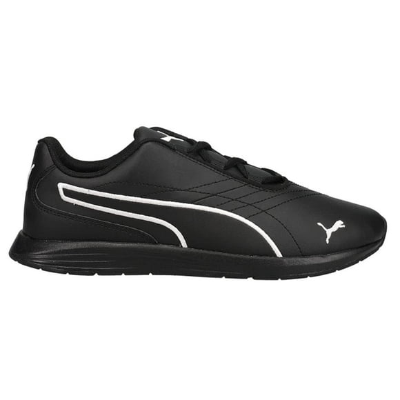 PUMA - Womens Ella Lace-Up Shoes, Size: 6 M US, Color Black White