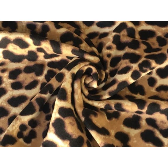 Animal Print Fabric: Leopard Dty Brushed Fabric By The Yard Free Ship & Returns