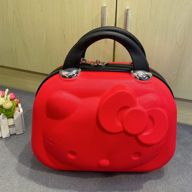 Sanrio-estuche de cosméticos Hello Kittys, accesorios de Anime Kawaii, Maleta de viaje a la moda, impermeable, resistente al desgaste, juguete, regalo para niñas