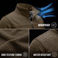 thumbnail image 2 of GIRUNS Men's Jacket Lightweight Softshell Zip Up Windbreaker Outdoor Casual Hiking Coat Olive Green L, 2 of 7