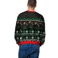thumbnail image 2 of Seyurigaoka Women Men Couples Christmas Sweatshirts Santa/Letter/Wine Glass/Old Man/Light String/Deer Print Hoodies Long Sleeve Tops, 2 of 6