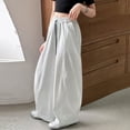 thumbnail image 5 of Barrel Sweatpants Girls Baggy Front Seam Drawstring Curved Wide Leg Sweatpants for Teen Girls Gym Y2k Sweats Pants Joggers, 5 of 5