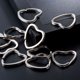 thumbnail image 4 of Llavero plano de Metal de 20 piezas, llavero de Metal creativo DIY plateado, llavero con aro, 4 of 5