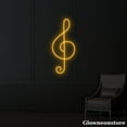 thumbnail image 3 of Glowneon Music Note Neon Sign, Piano Note Led Sign, Musical Notes Sign, Musician Room Decor, 3 of 5