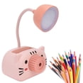 thumbnail image 1 of Lámpara De Mesa LED, Lámpara De Escritorio LED, Lámpara De Mesa, Lámpara Plegable, Protección Para Los Ojos, Luz De Lectura Con Portalápices, Sacapuntas, Carga USB Para, 1 of 8