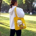 thumbnail image 3 of Vacemry Under $5 Pet Shoulder Carrier Bag, Canvas Animal Outing Pack, Head Exposure Design, Fashionable Dog Cat Carrier, Hands-Free Pet Travel Accessory, 3 of 4