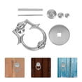 thumbnail image 1 of BESTYASH 1Set European Style Silver Door Knocker Elegant Design Secure Front Door Knocker Replacement Kit, 1 of 8