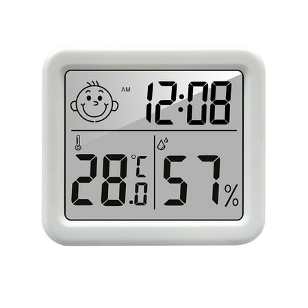 

FTjfrsbc 0.8mm Digital Thermometer Lcd Weather Station Gauge Home Indoor (White)
