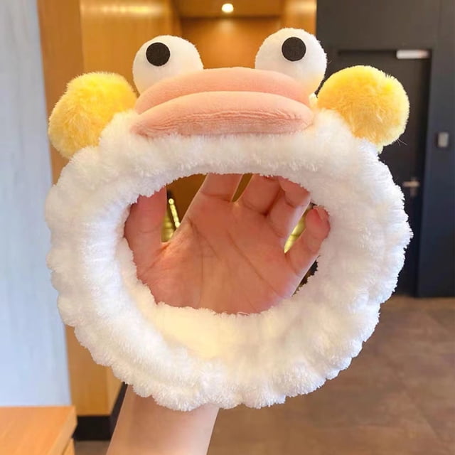 Xihbxyly Bonita Diadema con Forma de Boca de Salchicha, Elástica y Lavable, Suave y Cómoda, Ideal para Limpiar El Rostro, Hacer Yoga, Fiestas, Viajes y Accesorios para Mujer.