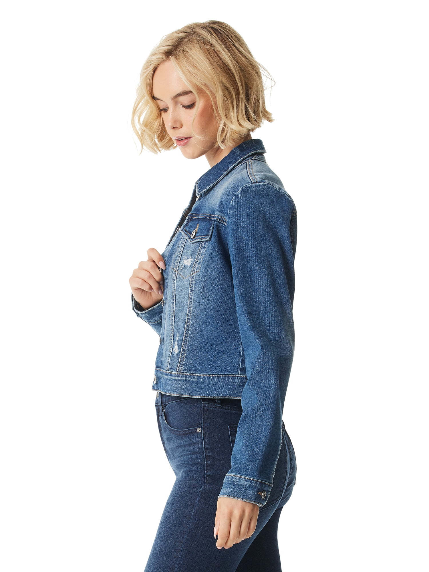 Jessica Simpson Women's and Women's Plus Uptown Denim Jacket, Sizes XS-4X