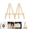 thumbnail image 2 of HLONK 2pcs Mini Wood Display Easels for Small Canvases & Photos, 2 of 11