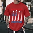 thumbnail image 6 of adaychics Patriotic Shirts for Men 250 Years Short Sleeve Crewneck Cotton Tee Shirts Fashion Clothes for Leisure Travel, 6 of 7