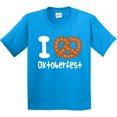 thumbnail image 3 of Inktastic Oktoberfest Pretzel Fun Holiday Youth T-Shirt, 3 of 5