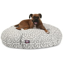 Majestic Pet | Aruba Round Pet Bed For Dogs, Removable Cover, Gray, Large