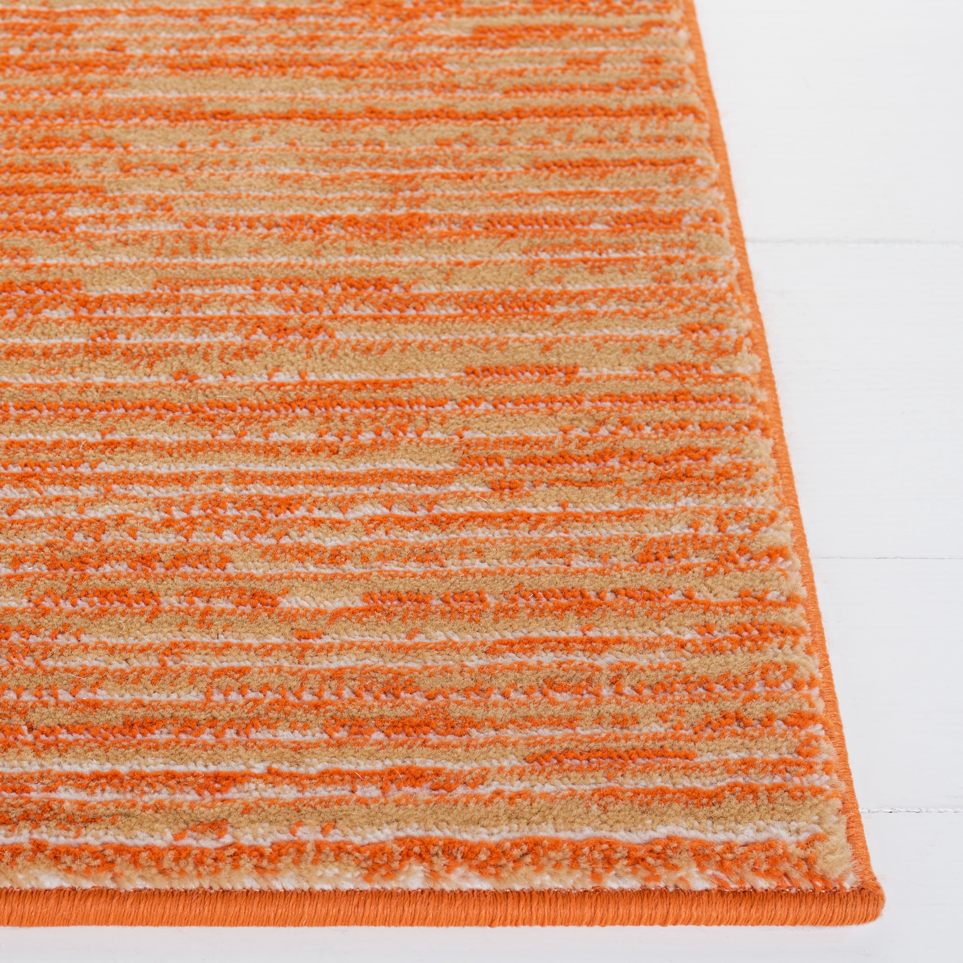 SAFAVIEH Vision Adrasteia Distressed Area Rug, Orange, 2' x 3' - Modern Design, Orange, Non-Shedding & Easy Cleaning, Ideal for Living Room, Bedroom, Dining Space, Entryway, Bathroom, Bedside