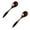 Black 2PCS, variant on JHEHF Wooden Spoons Cooking Mixing Spoon Hand Craft Non Stick Cookware Wooden Soup Spoons for Eating Mixing Stirring Cooking Travel, Camping Daily Use 2PCS