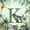 Green K, variant on meiyoeat dinosaur Alphebat A Full Size Comforter Sets,Tropical Botanical Print Bedding Comforter Set,Light Gray Reversible,3pcs,1 Comforter and 2 Pillowcases