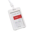 thumbnail image 2 of Transparent Badge Card Holder with Lanyard ID Cards Holder, Vertical Plastic Sleeve, 2 of 8