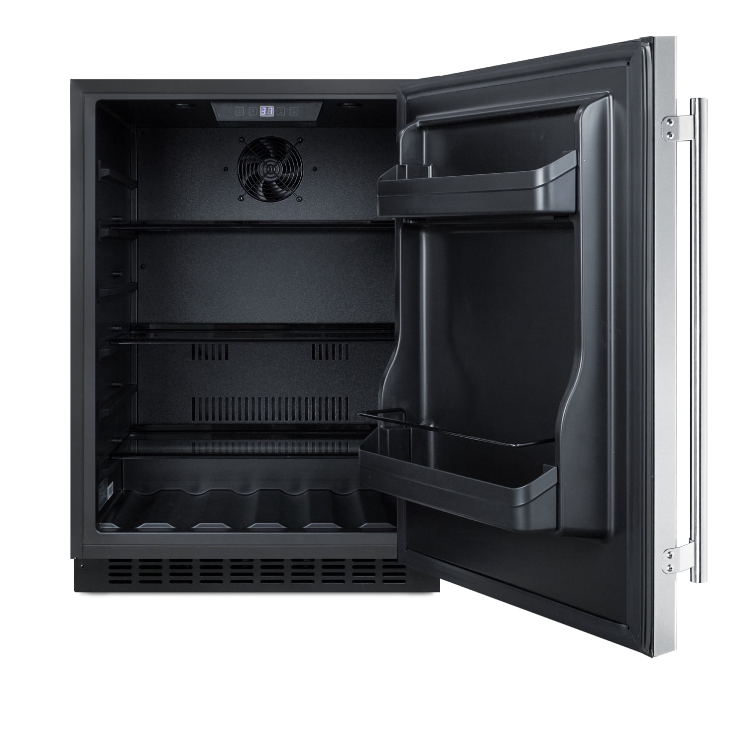 Summit 24 Inch Under Counter Refrigerator, Commercial or Home, 4.8 cu. ft. capacity, Stainless steel - AL54
