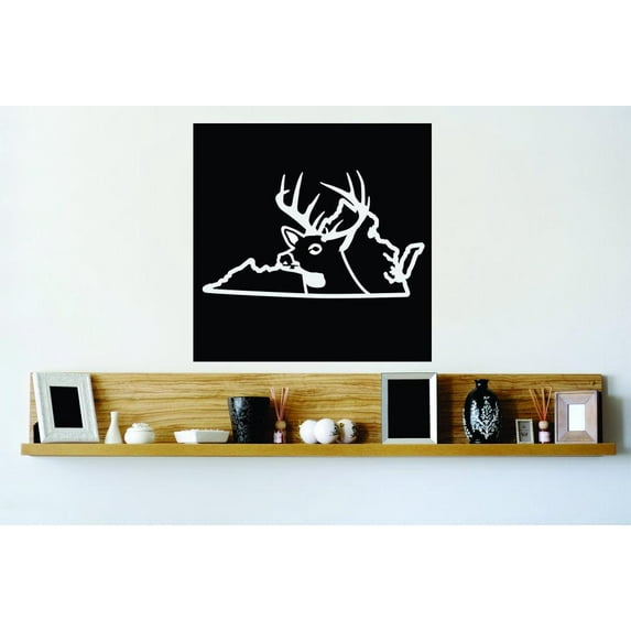 Wall Design Pieces Virginia Wild Life Deer Buck Hunt 20x20"