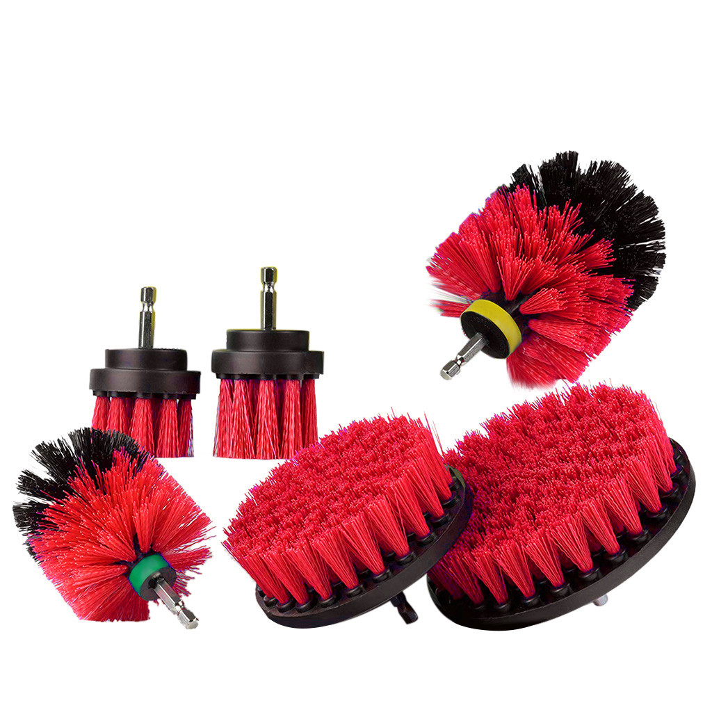 6Pcs Grout Power Scrubber Cleaning Brush Cleaner Combo Tool Kit