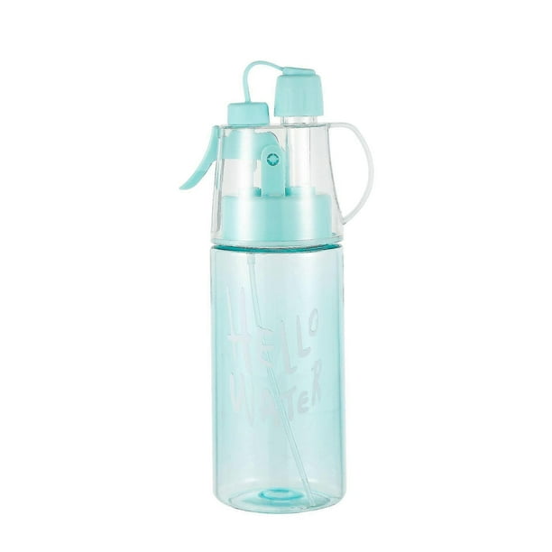 Botella de agua con pulverizador de 400 ml, ideal para deportes de ciclismo, escalada y senderismo.