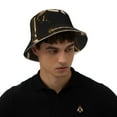thumbnail image 2 of Balery Golden Lips Modern Sculpture Sun Hats for Men Women Bucket Hat UPF 50+ Buckey Hat Boonie Hat Foldable UV Protection Hiking Beach Fishing Summer, 2 of 9