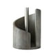 thumbnail image 1 of Porta toallas de papel de madera | Dispensador de pie de mostrador | Soporte de hierro negro y base redonda ponderada de madera natural | Se adapta a rollos estándar y jumbo | Lágrima con una mano |, 1 of 6