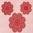 thumbnail image 1 of Ahgly Company Indoor Square Patterned Deep Rose Pink Area Rugs, 5' Square, 1 of 6