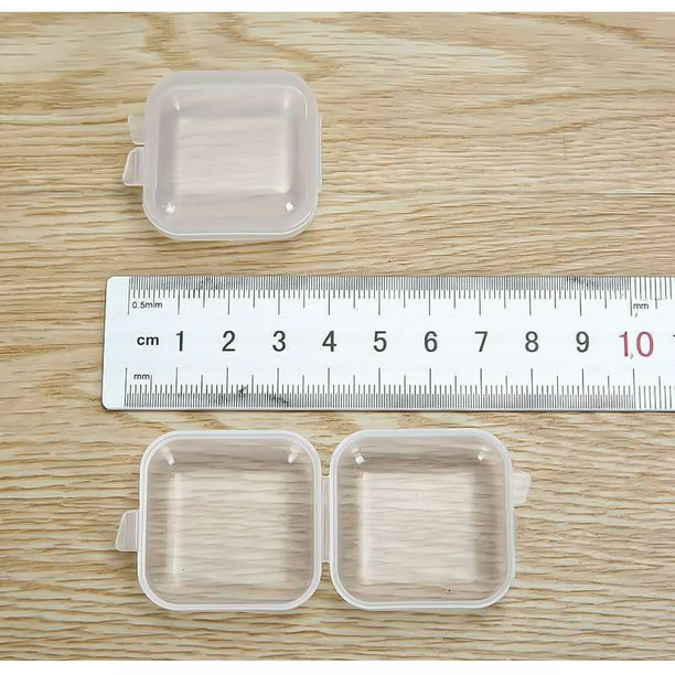 Estink Bead Box Small Clear Container Mini Plastic Box Clear Plastic Container With Lid Small Clear Box Transparent Sturdy Durable Pp Glossy Wide Appl